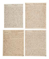 [WESTERN AMERICANA] -- [REPUBLIC OF WEST FLORIDA]. Letters of William Herries (1748-1811), British banker turned American entrepreneur, incl. description of meeting President Jefferson and his journey from New York to New Orleans, 1804-1811.
