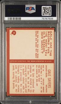 A Group of 1960s Dick Butkus and Gale Sayers PSA Graded Football Cards,