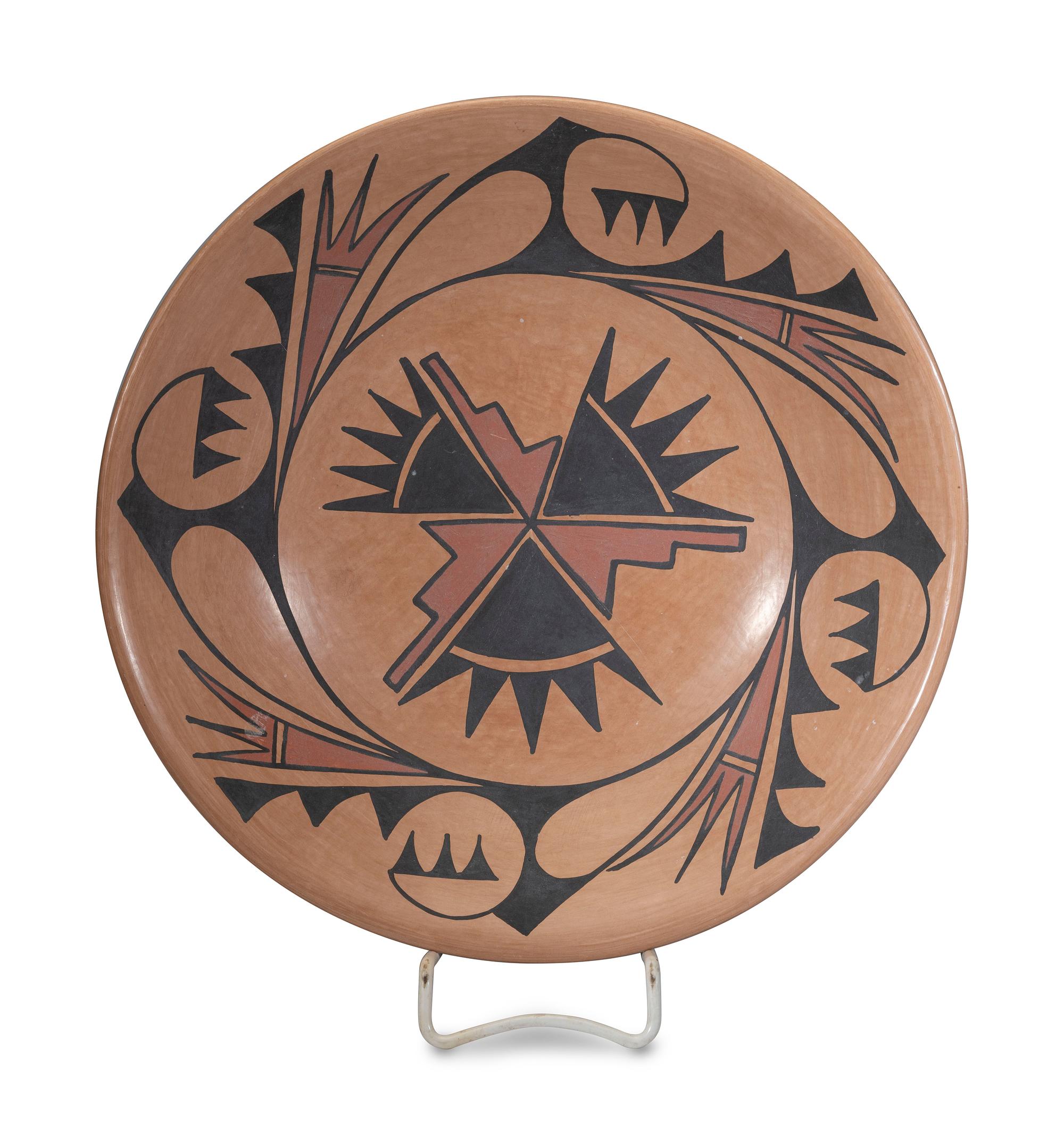 Polychrome Pottery Charger