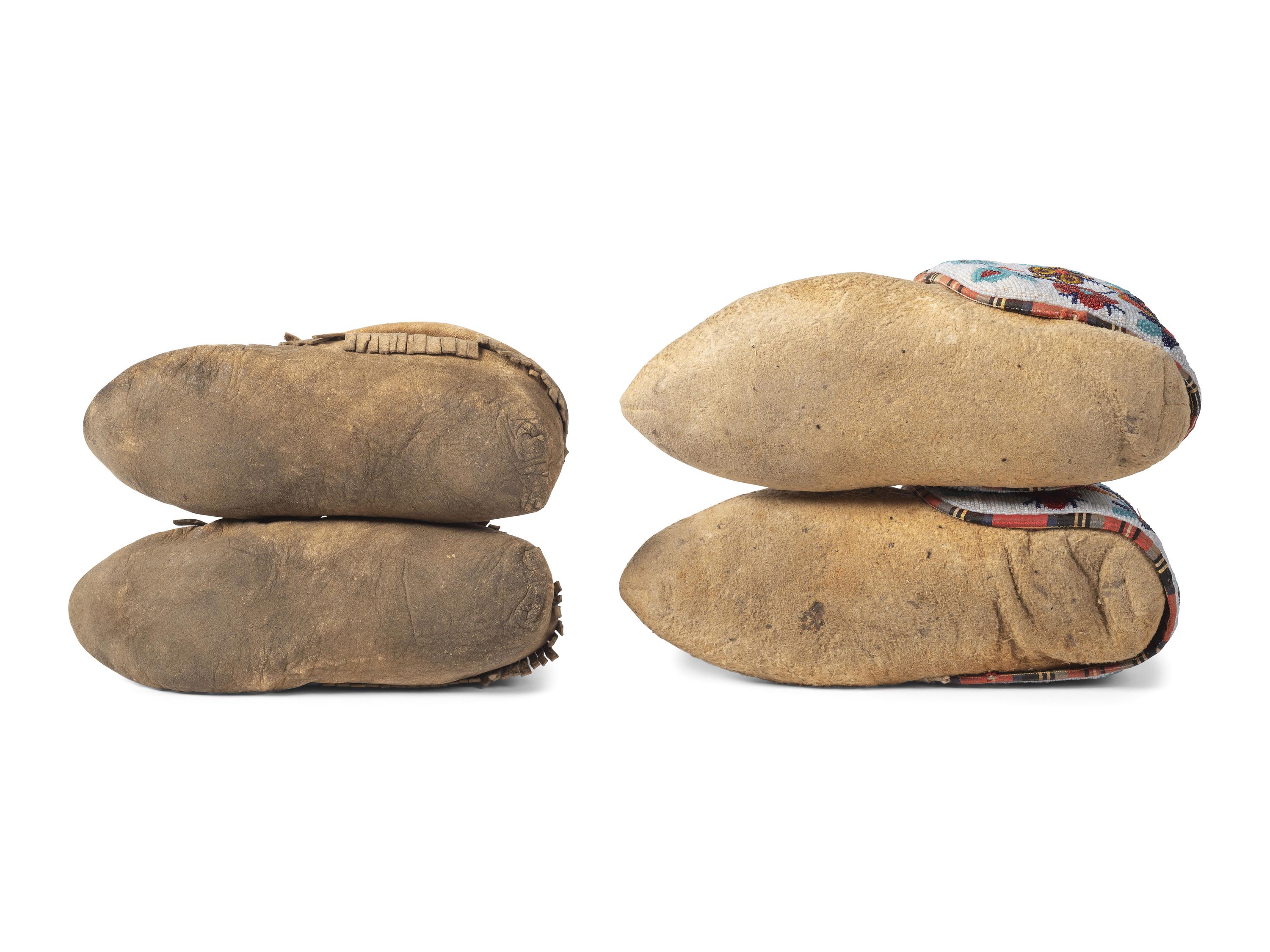 Great Lakes Beaded Hide Moccasins