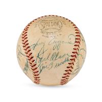 A 1955 Boston Red Sox Team Signed Autograph Baseball