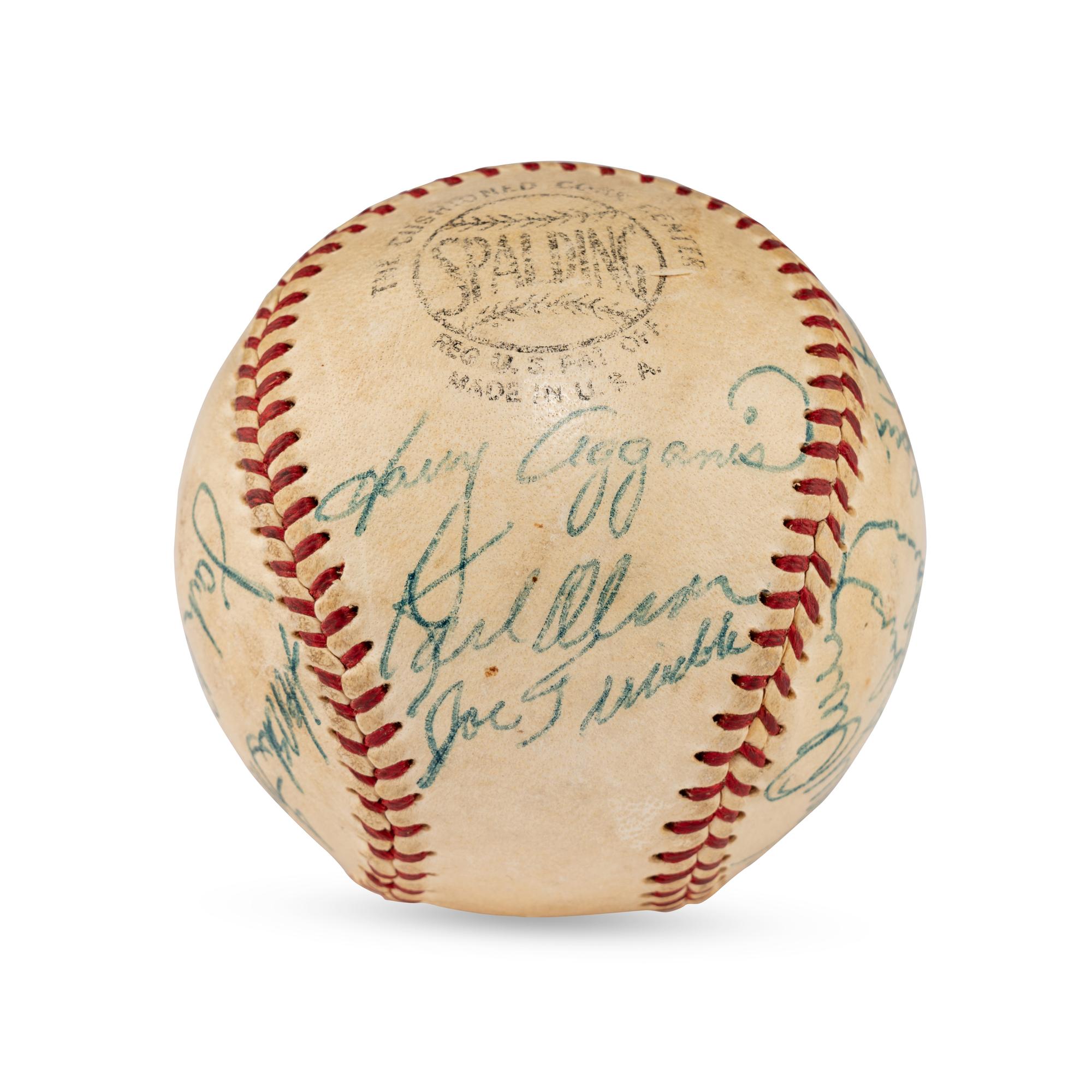 A 1955 Boston Red Sox Team Signed Autograph Baseball