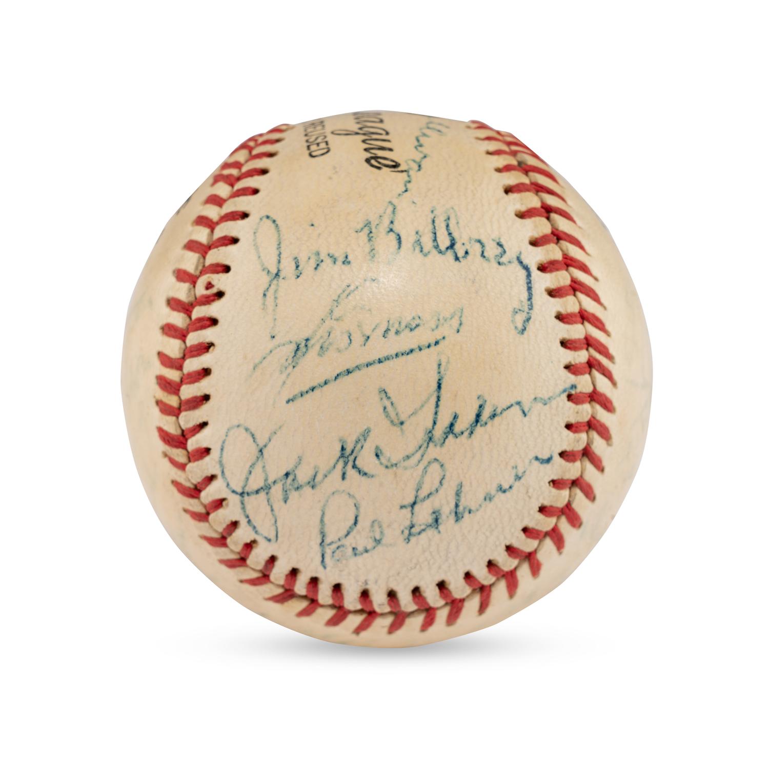 A 1949 St. Louis Browns and St. Louis Cardinals Multi Signed Autograph Baseball (Beckett Authentication Services)