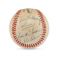 A 1949 St. Louis Browns and St. Louis Cardinals Multi Signed Autograph Baseball (Beckett Authentication Services)