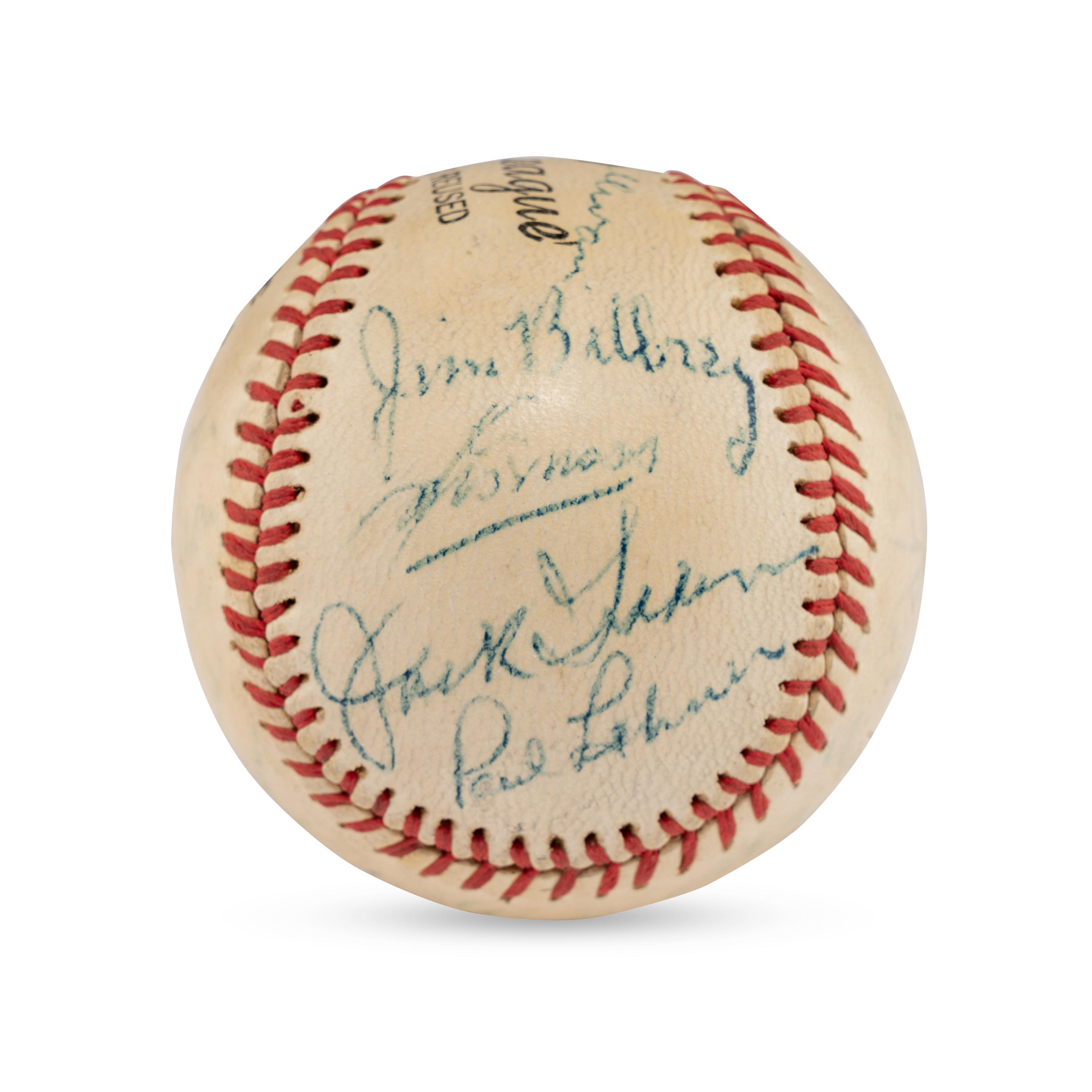 A 1949 St. Louis Browns and St. Louis Cardinals Multi Signed Autograph Baseball (Beckett Authentication Services)