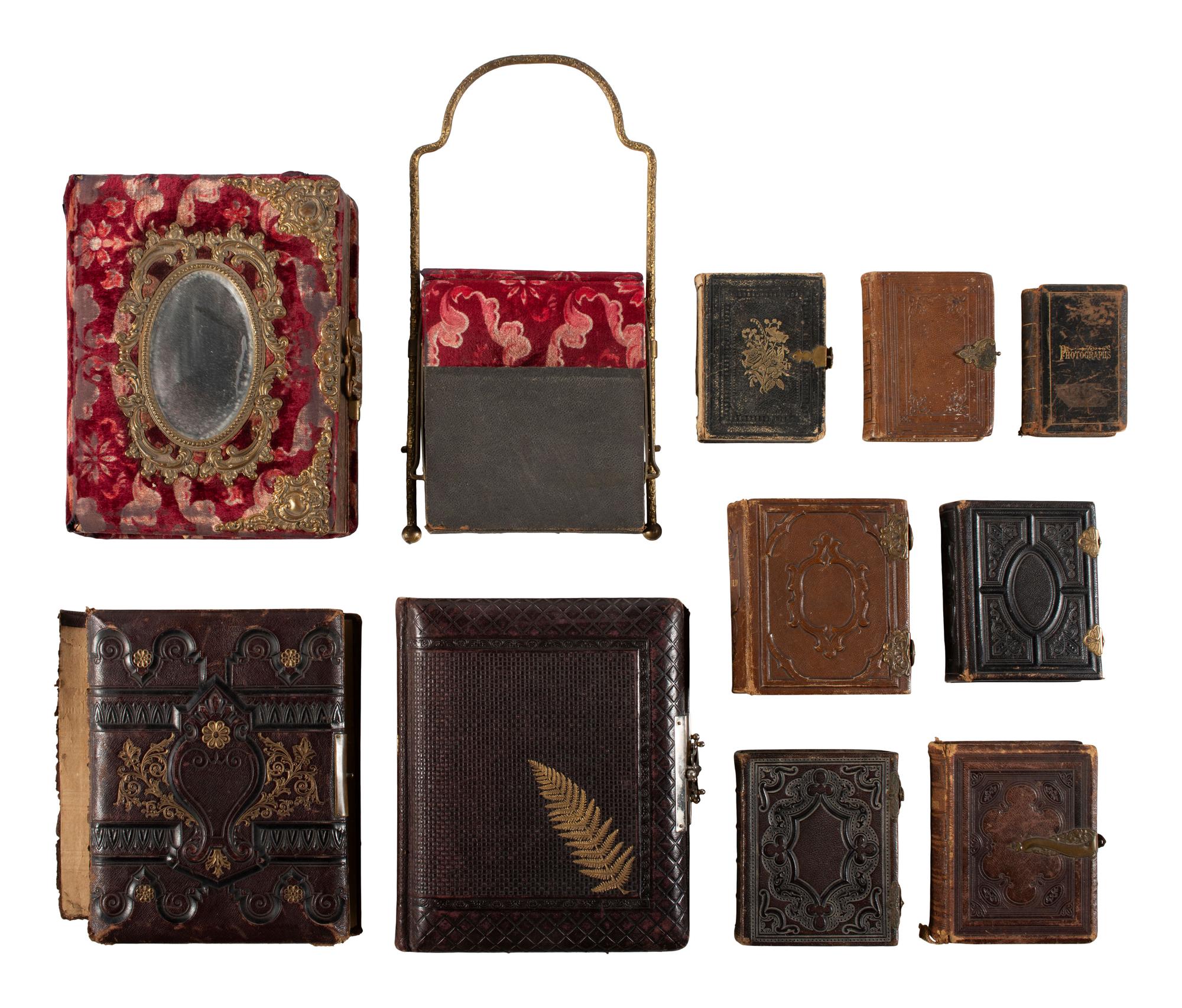 [EARLY PHOTO] 125 CDVs and cabinet cards of varying subjects, incl. military and occupational views
