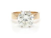 A 4.98 Carat Round Brilliant Cut Diamond, 3.00 dwts.