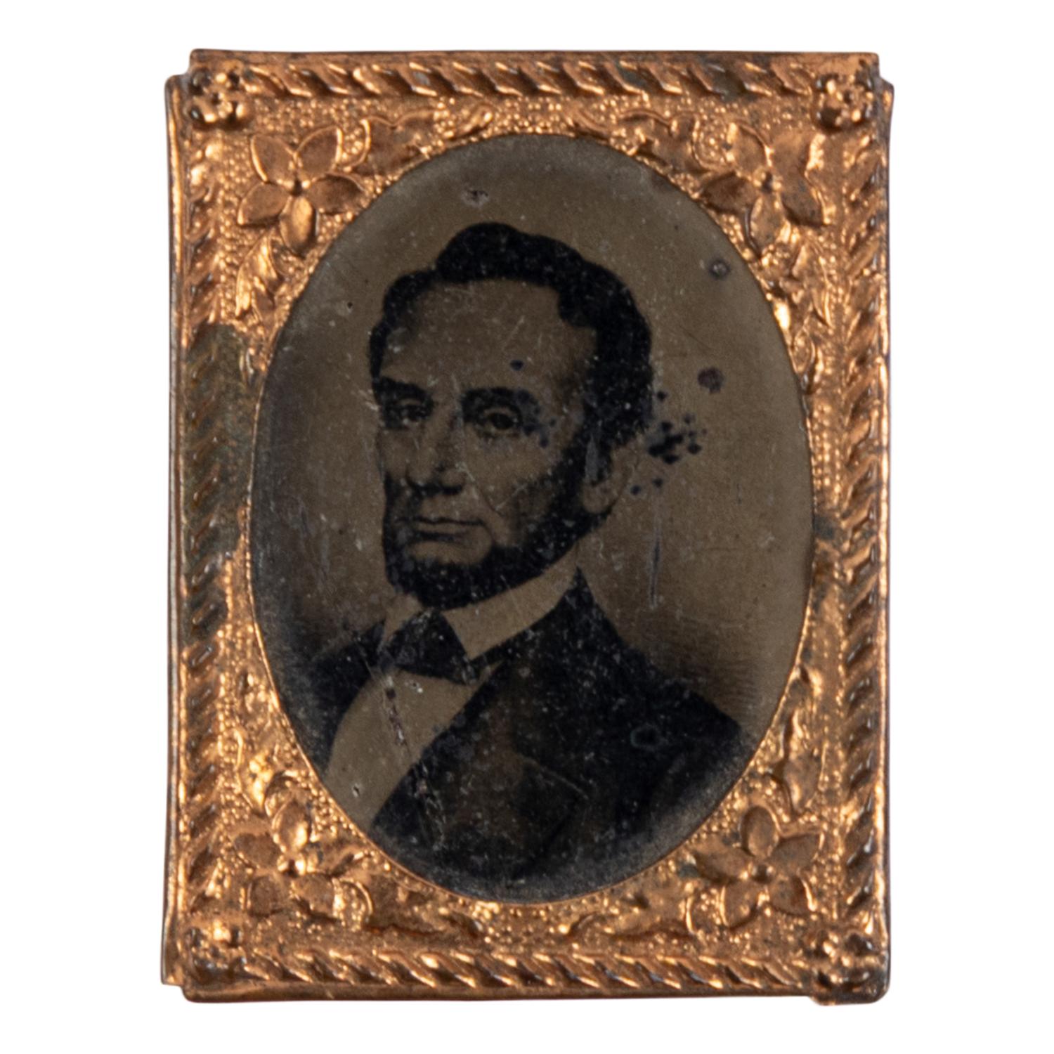 [LINCOLN FUNERAL]. A group of 4 mourning badges and 1 campaign badge, comprising: