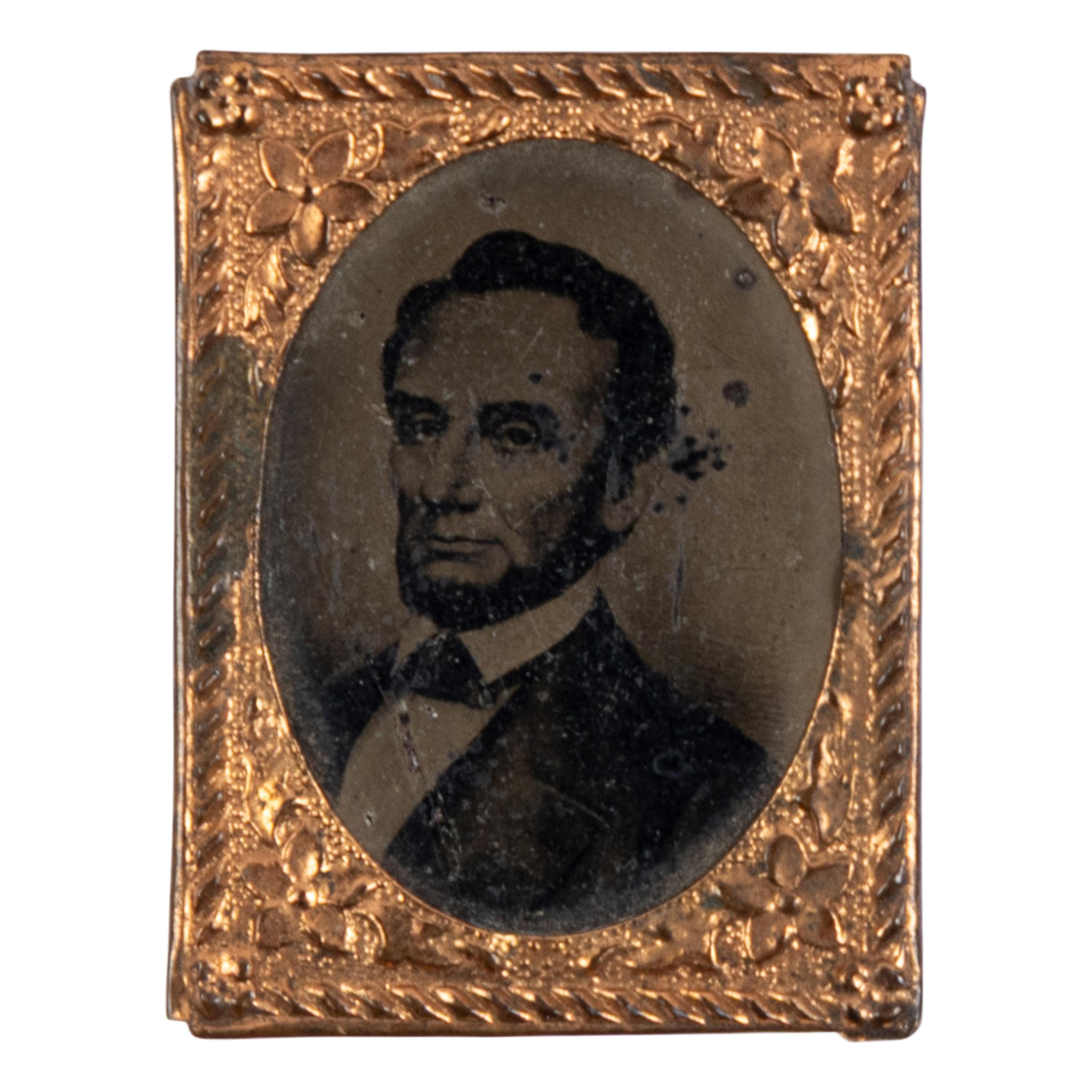 [LINCOLN FUNERAL]. A group of 4 mourning badges and 1 campaign badge, comprising: