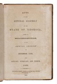 [Civil War - Georgia]. A group of 6 titles, comprising: