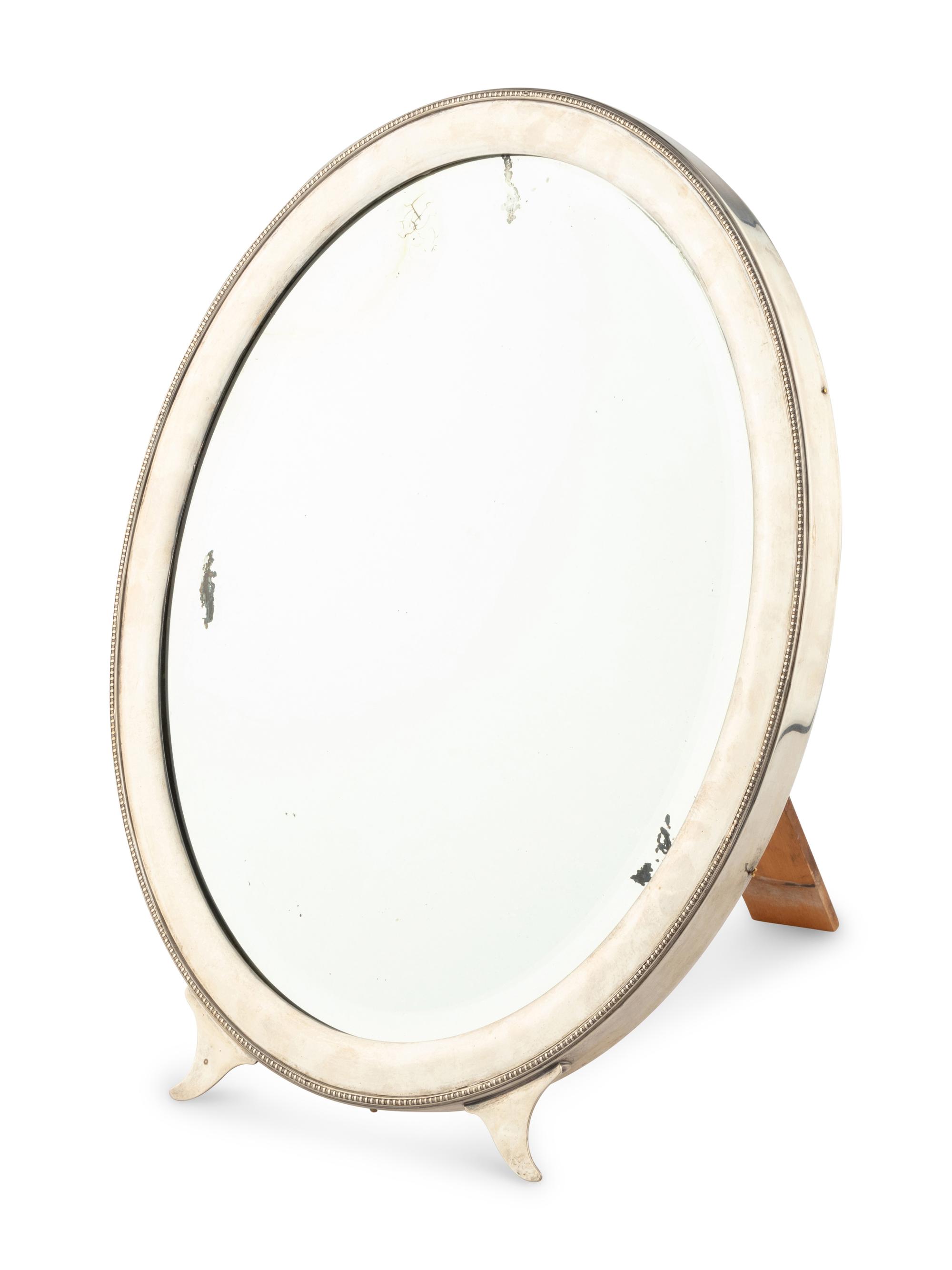 An Austro-Hungarian Silver Table Mirror