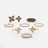 A Miscellaneous Collection of Gold Fashion Rings