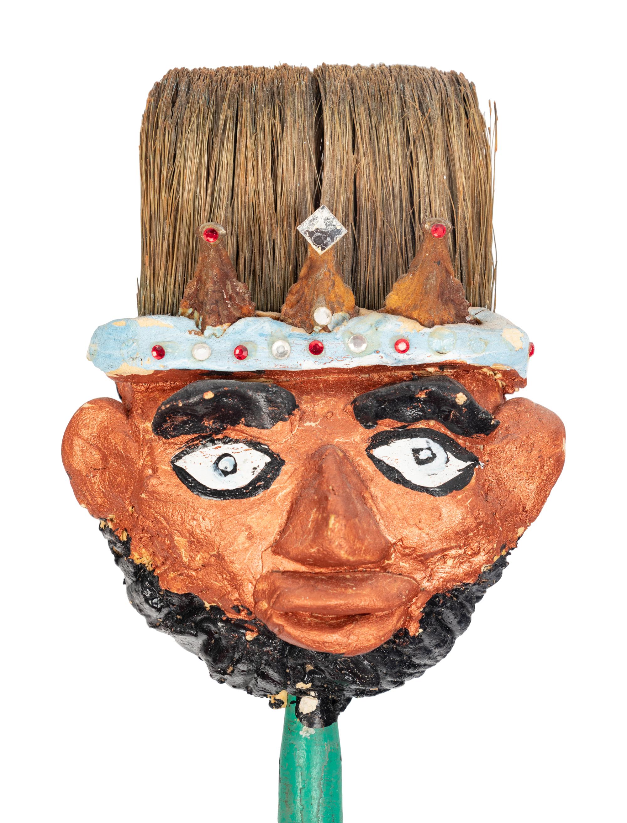 Untitled (Brush Head), 1996 and Untitled (Bottle Cap Flower Talisman), 2000 (two works)