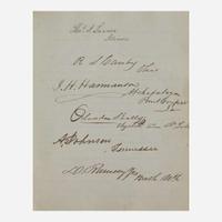 [Presidential] Lincoln, Abraham; James K. Polk; James Buchanan; John Quincy Adams; Andrew Johnson Autograph Album of the Executive and Legislative Branches, Ca. 1847-48