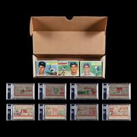 A Complete Set of 1956 Topps Baseball Cards (340/340) from The Collection of David Eisenhower