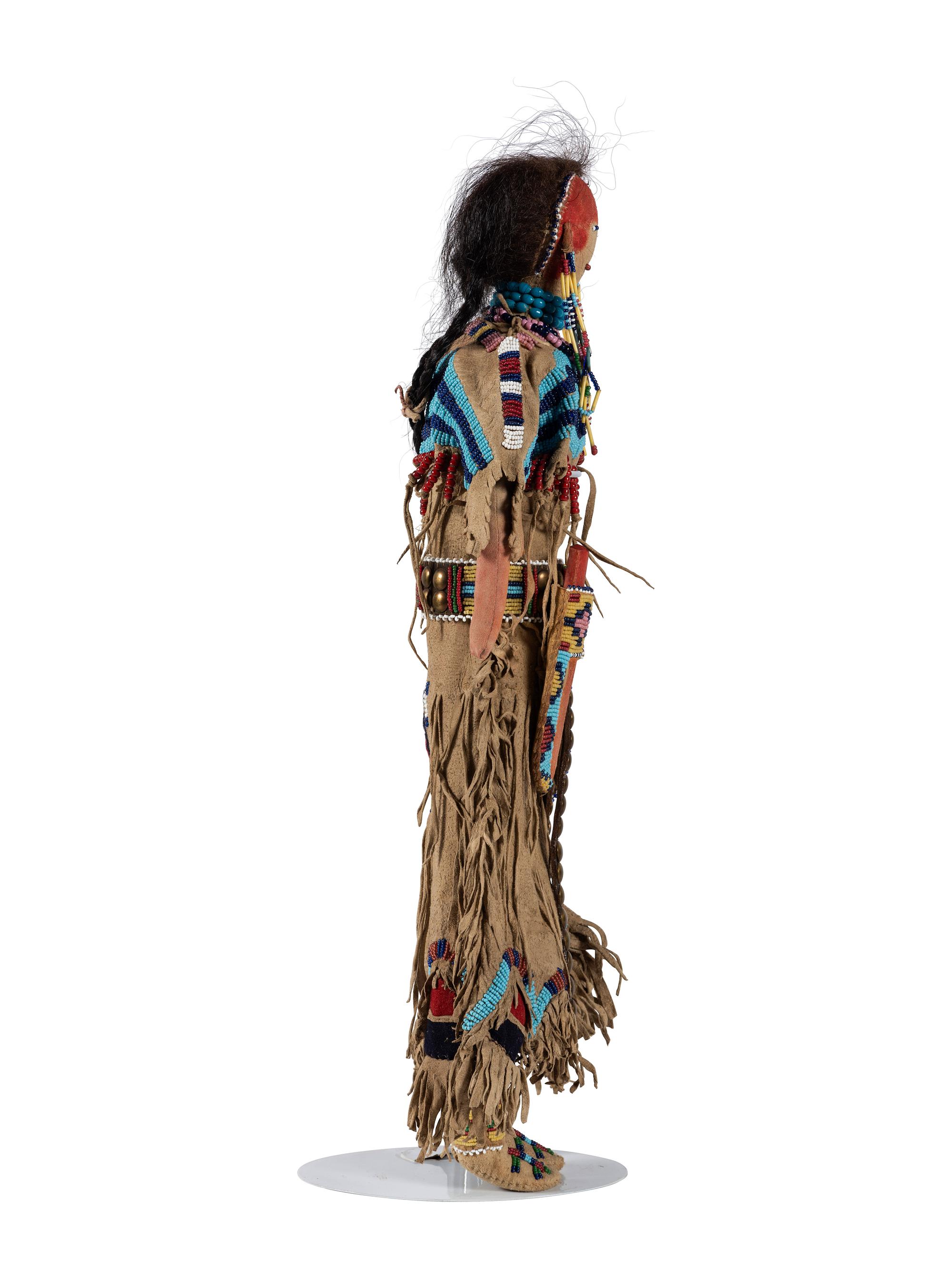 Beaded Hide Doll