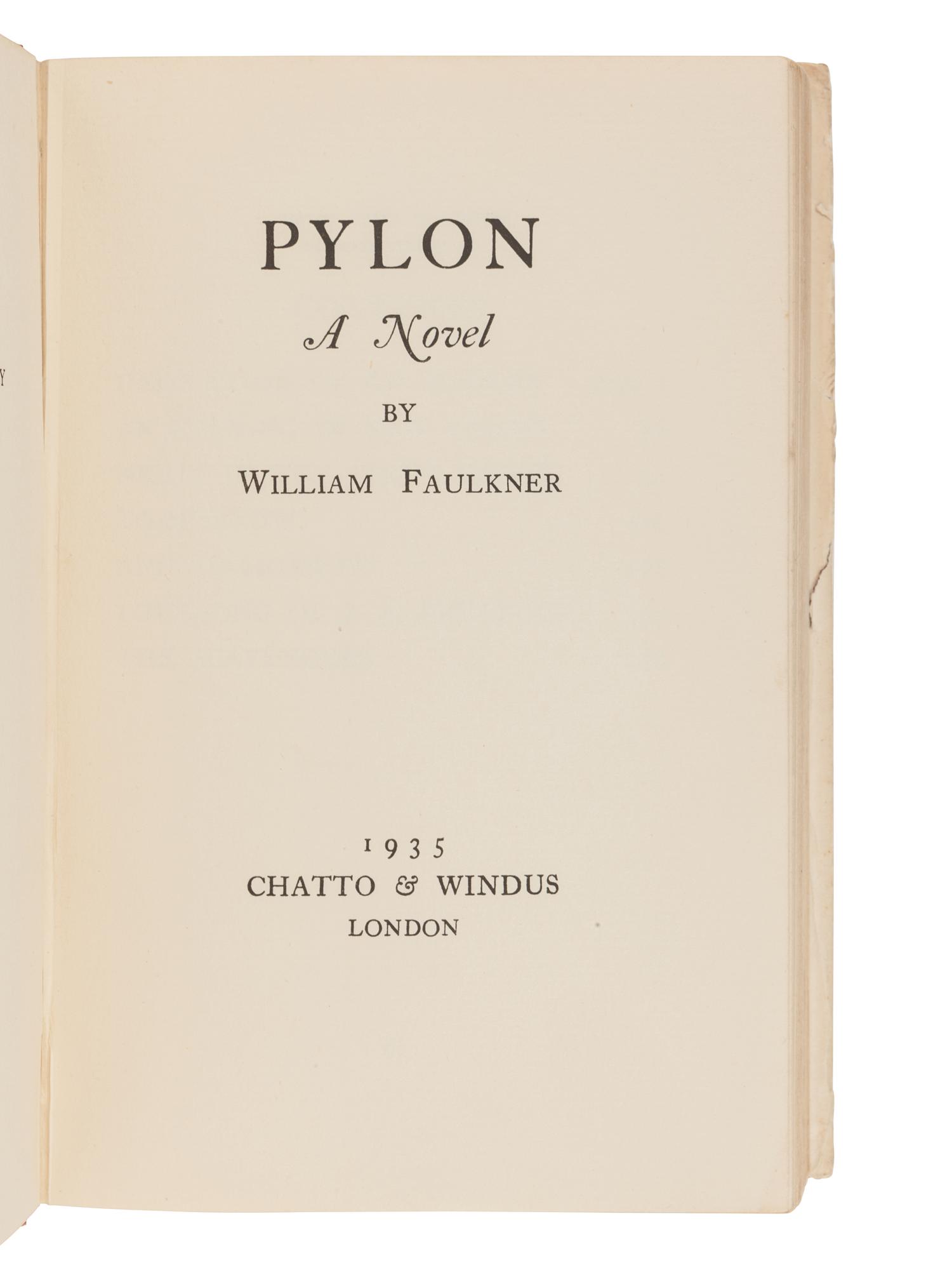 FAULKNER, William (1897-1962). A group of FIRST ENGLISH EDITIONS or later American printings of Faulkner's works, comprising: