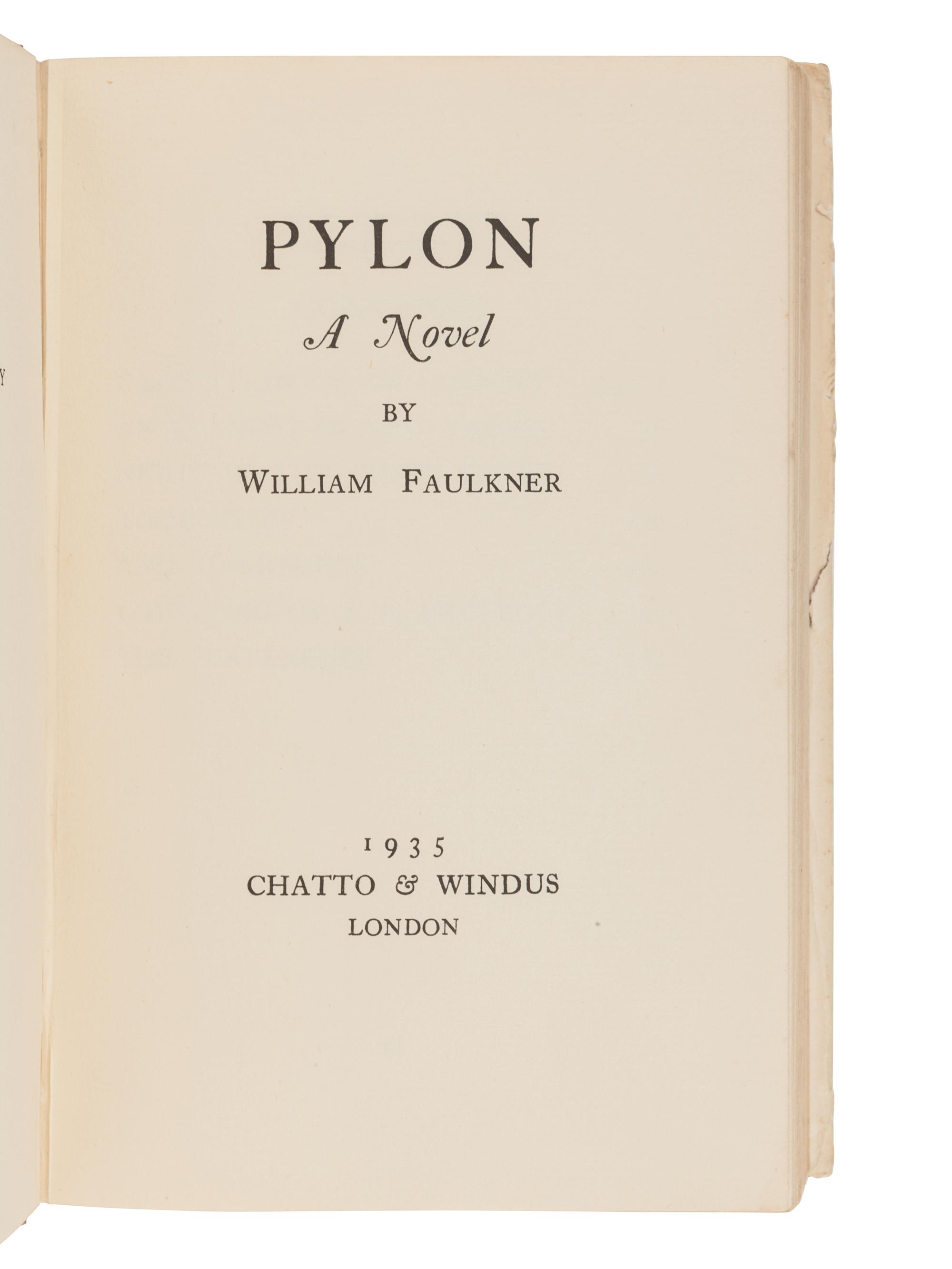 FAULKNER, William (1897-1962). A group of FIRST ENGLISH EDITIONS or later American printings of Faulkner's works, comprising: