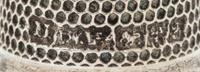 A Group of English Silver Thimbles, , comprising an example with a floral decorated rim, Joseph Swan and Sons, Birmingham, 1962, togeth