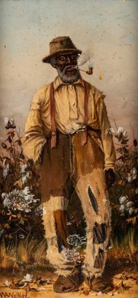 Cotton Pickers, A Man and Woman (a pair of works)