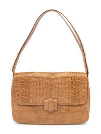 Nancy Gonzalez Brown Crocodile Bag, 2000s