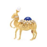 TIFFANY & CO., SCHLUMBERGER, YELLOW GOLD AND MULTIGEM CAMEL BROOCH