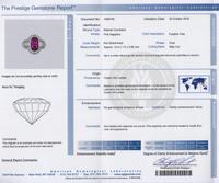 A Platinum, Purplish Pink Sapphire and Diamond Ring, 6.75 dwts.
