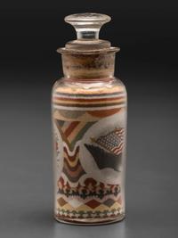 An Andrew Clemens (American, 1857-1894) Eagle Sand Bottle