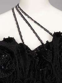Zandra Rhodes, Black Painted Silk Evening Dress