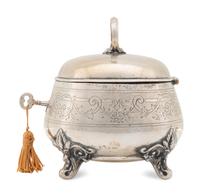 A Silver Tea Caddy
