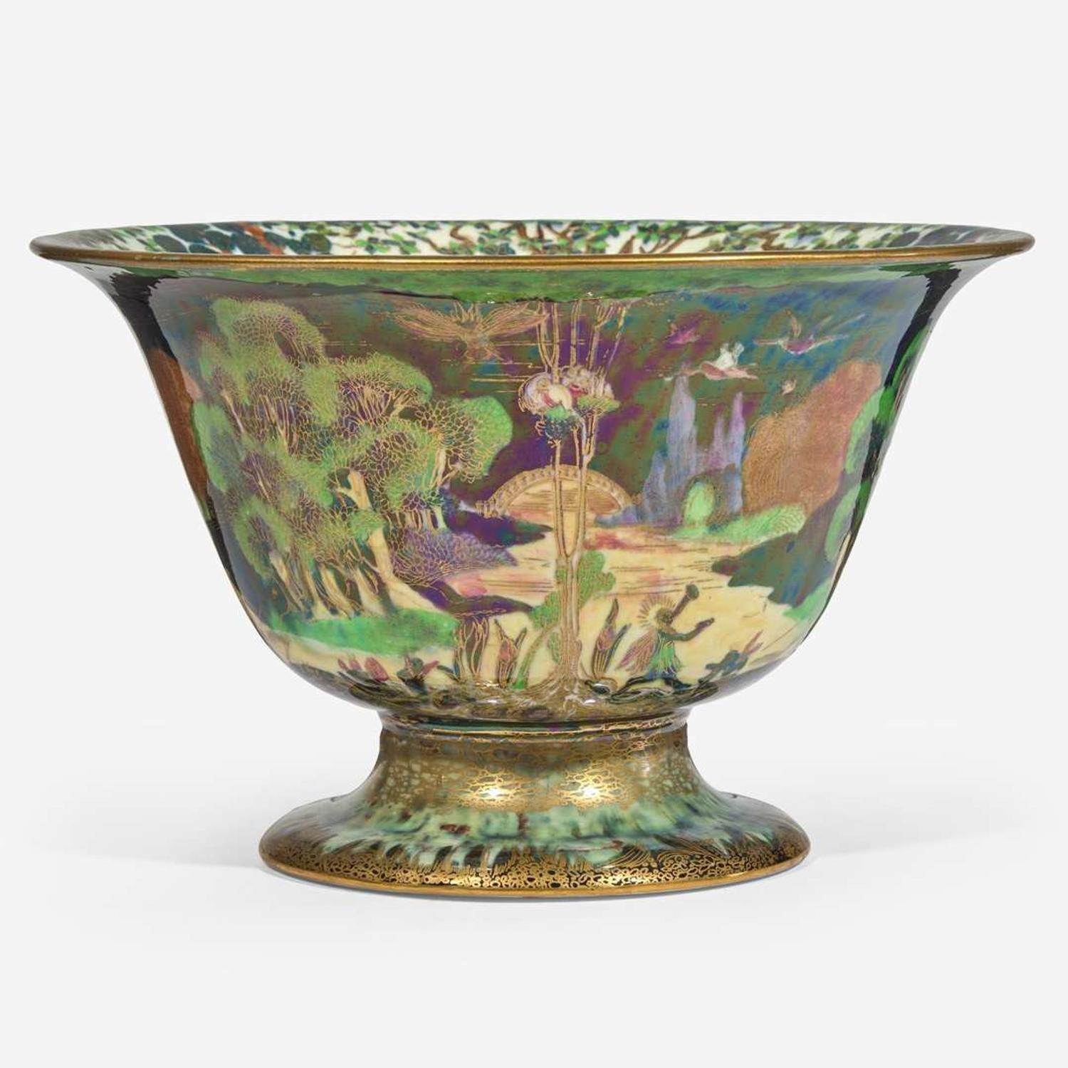 A Wedgwood Fairyland Lustre Antique Center Bowl UK, circa 1925