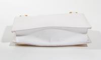 A Gianni Versace White Silk Medusa Shoulder Bag, 9" x 6" x 2".