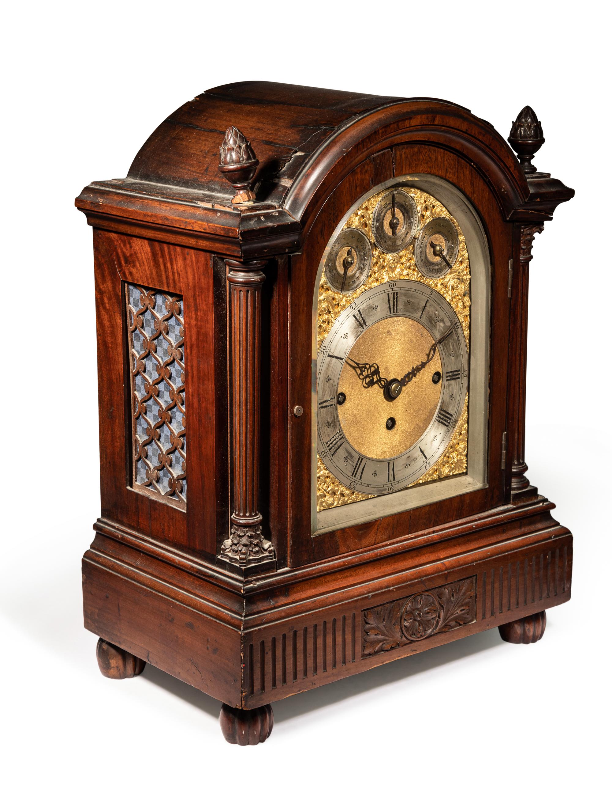 A George III Mahogany Bracket Clock