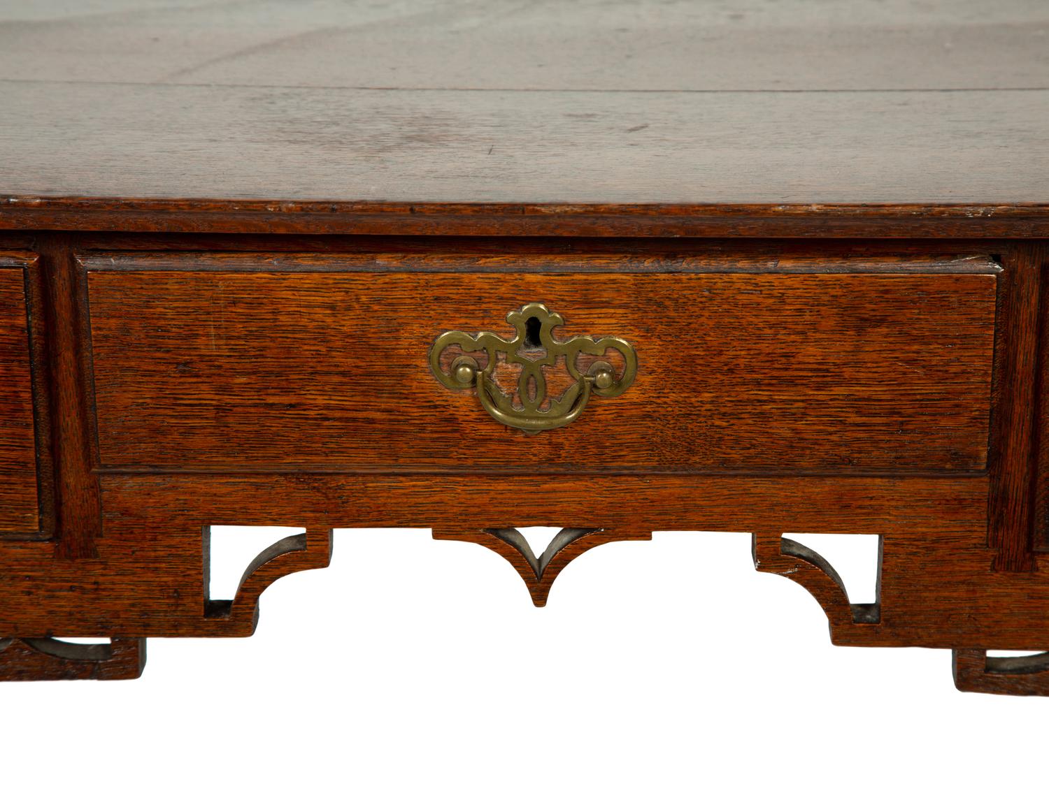 A George II Oak Dressing Table