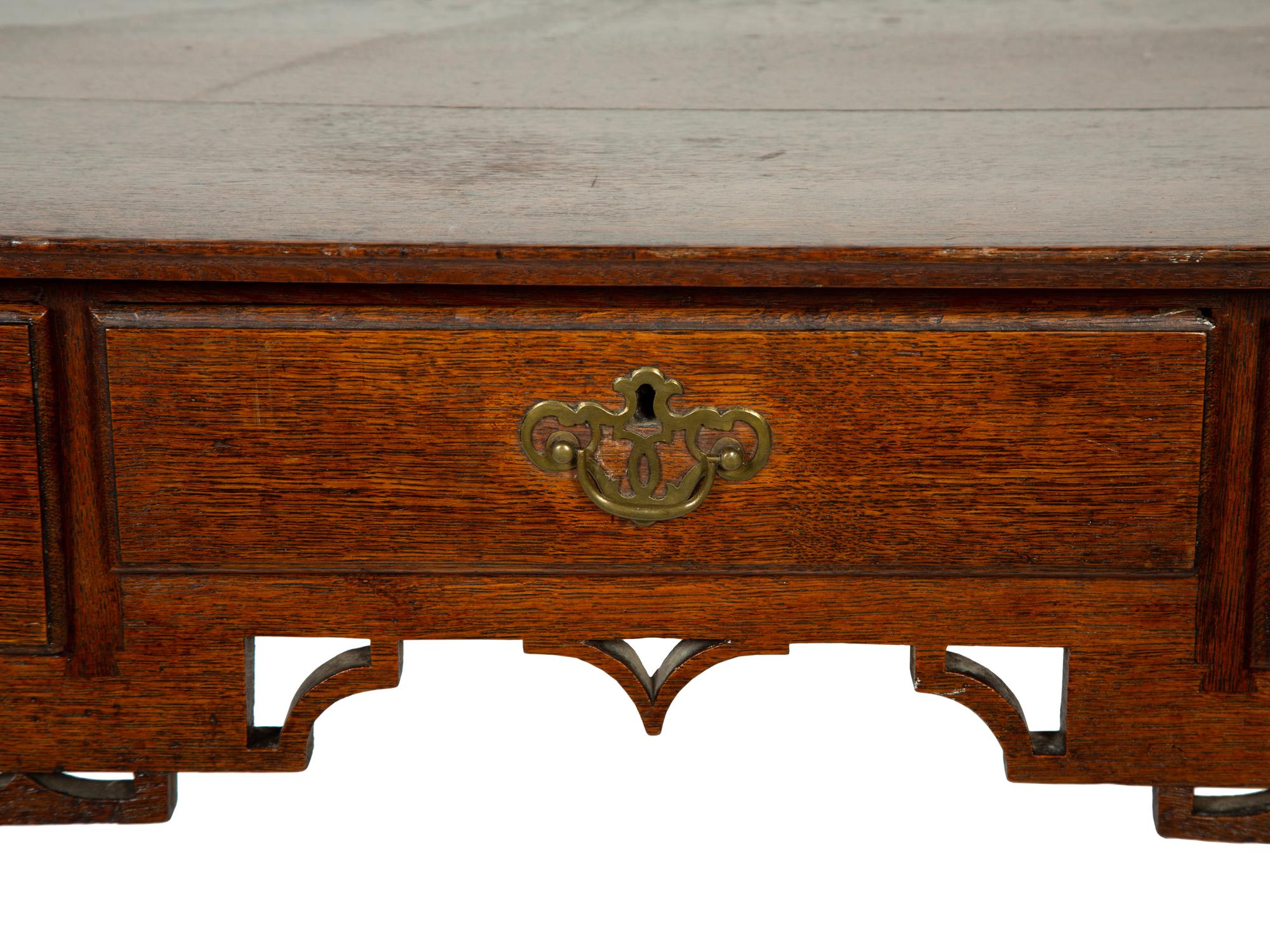 A George II Oak Dressing Table