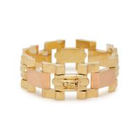 RETRO, BICOLOR GOLD BRACELET