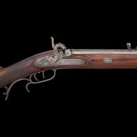Lovely H.E. Dimick St. Louis Half-Stock Percussion Heavy Sporting Rifle