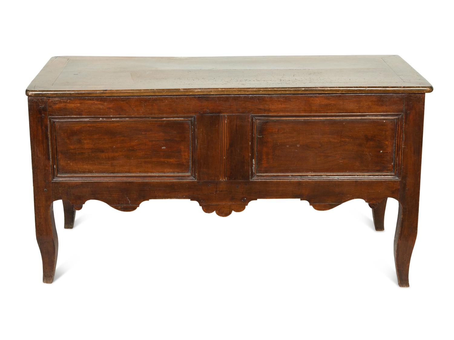 A Louis XV Style Walnut Coffer