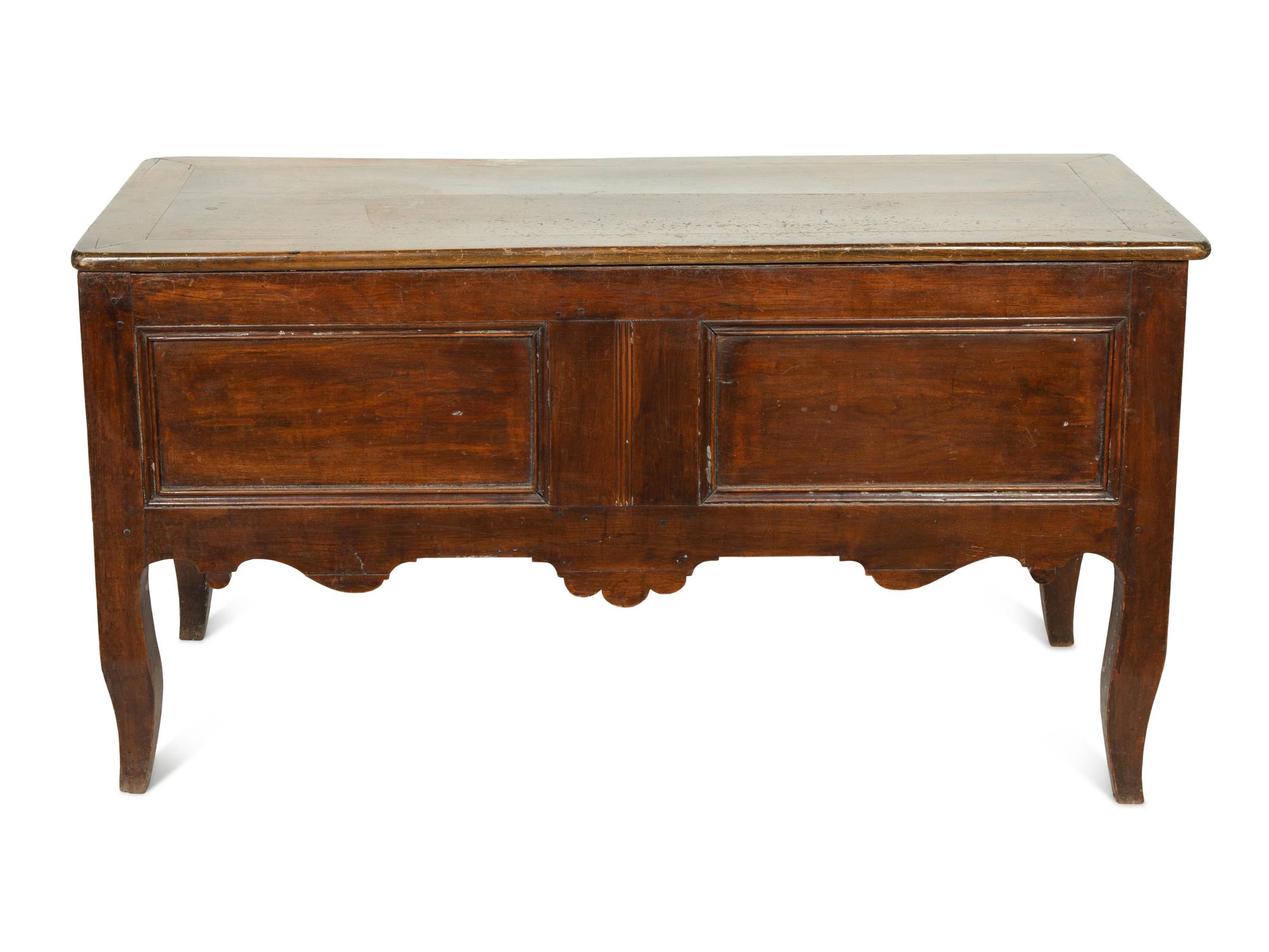 A Louis XV Style Walnut Coffer
