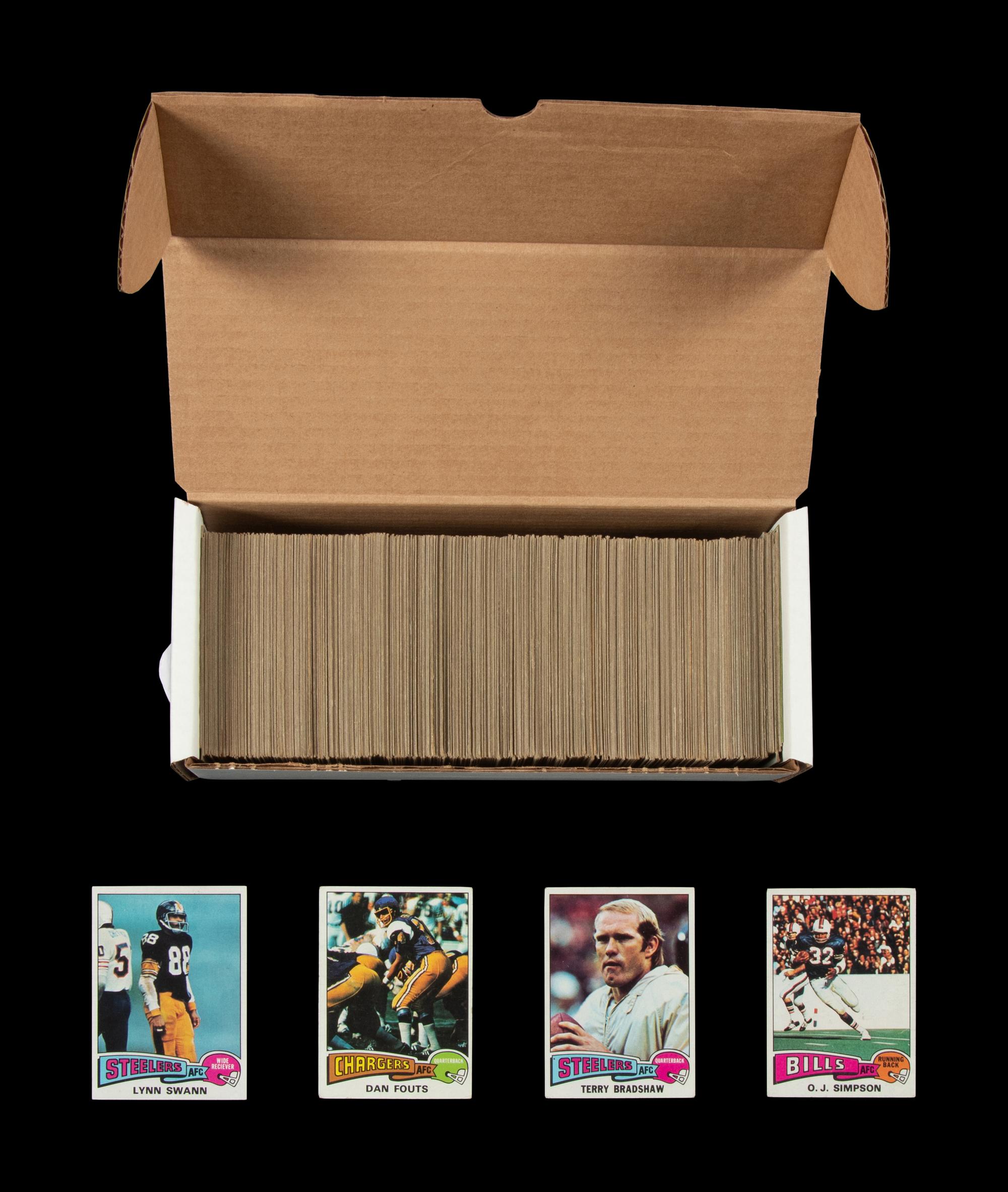 A Near Set of 1975 Topps Football Cards (522/528)