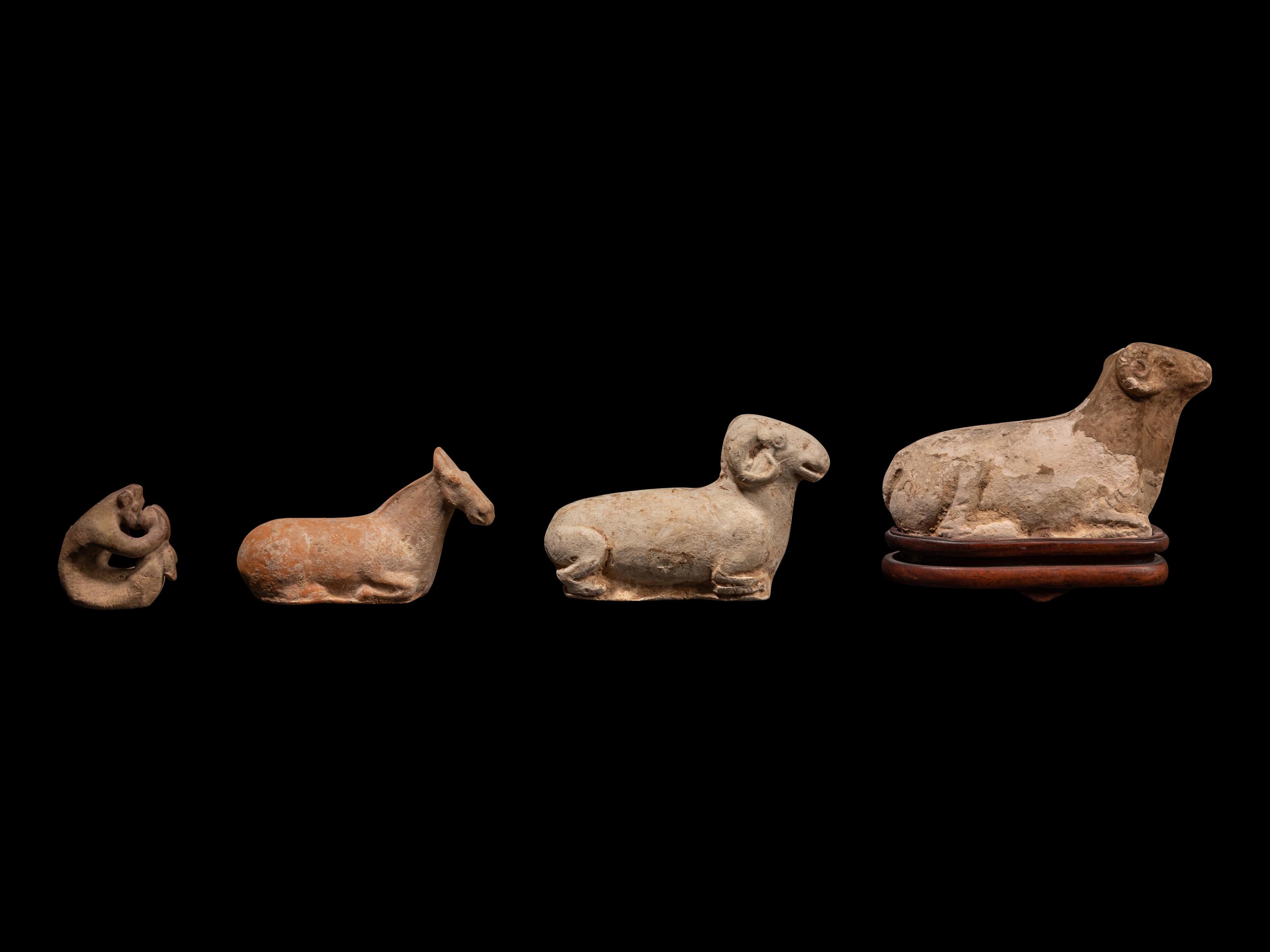 Four Asian Terracotta Animals