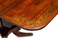 A Regency Brass-Inlaid Rosewood Sofa Table