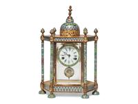 A Chinese Cloisonne Enamel Clock
