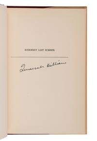 WILLIAMS, Tennessee (1911-1983). A group of 9 first or limited editions, comprising: