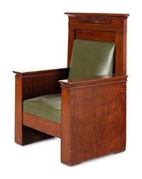 A Pair of Egyptian Revival Throne Chairs