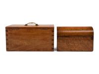 Two Continental Wood Table Caskets