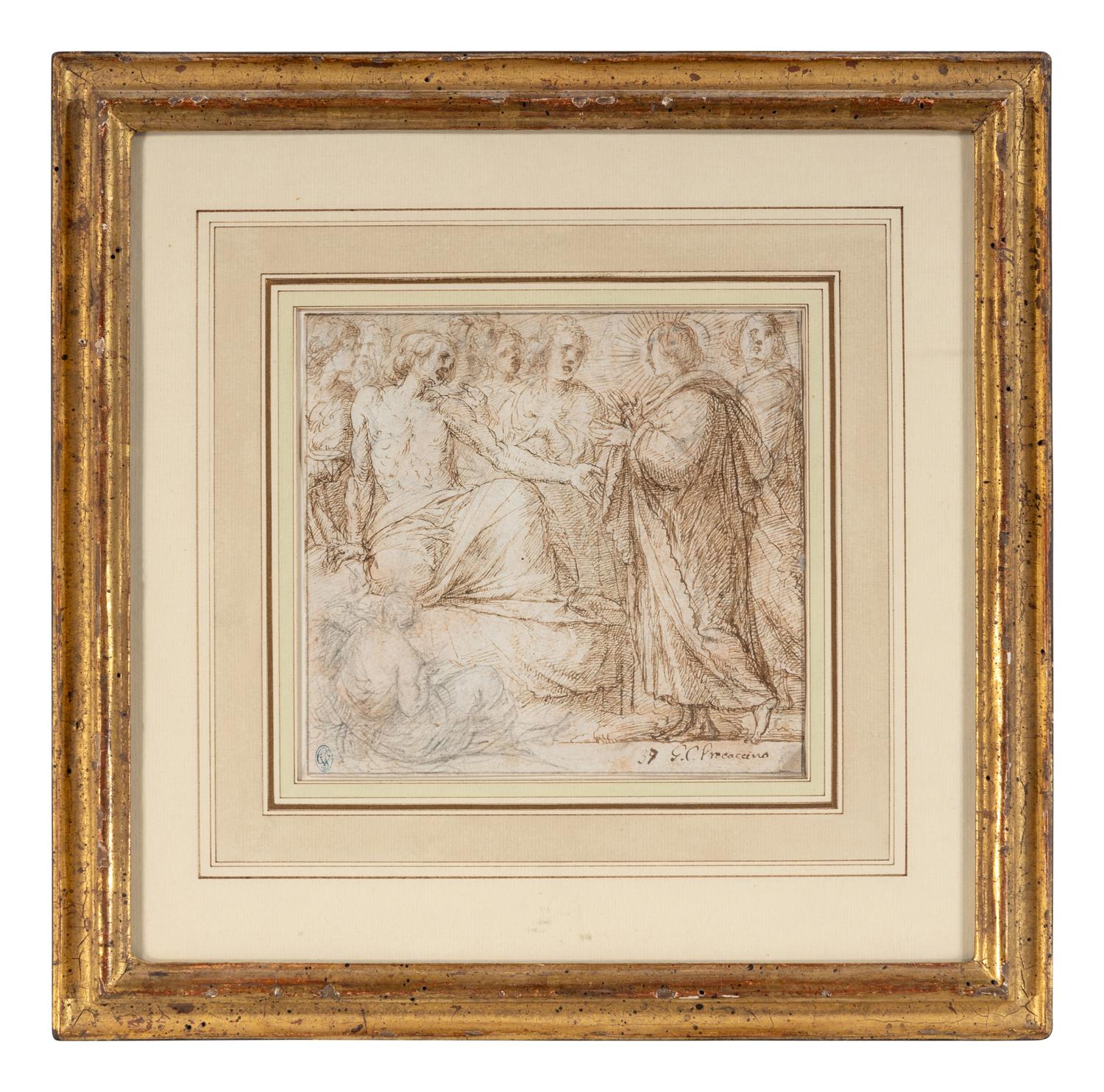 Christ Healing the Sick (a double-sided drawing)