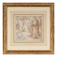 Christ Healing the Sick (a double-sided drawing)