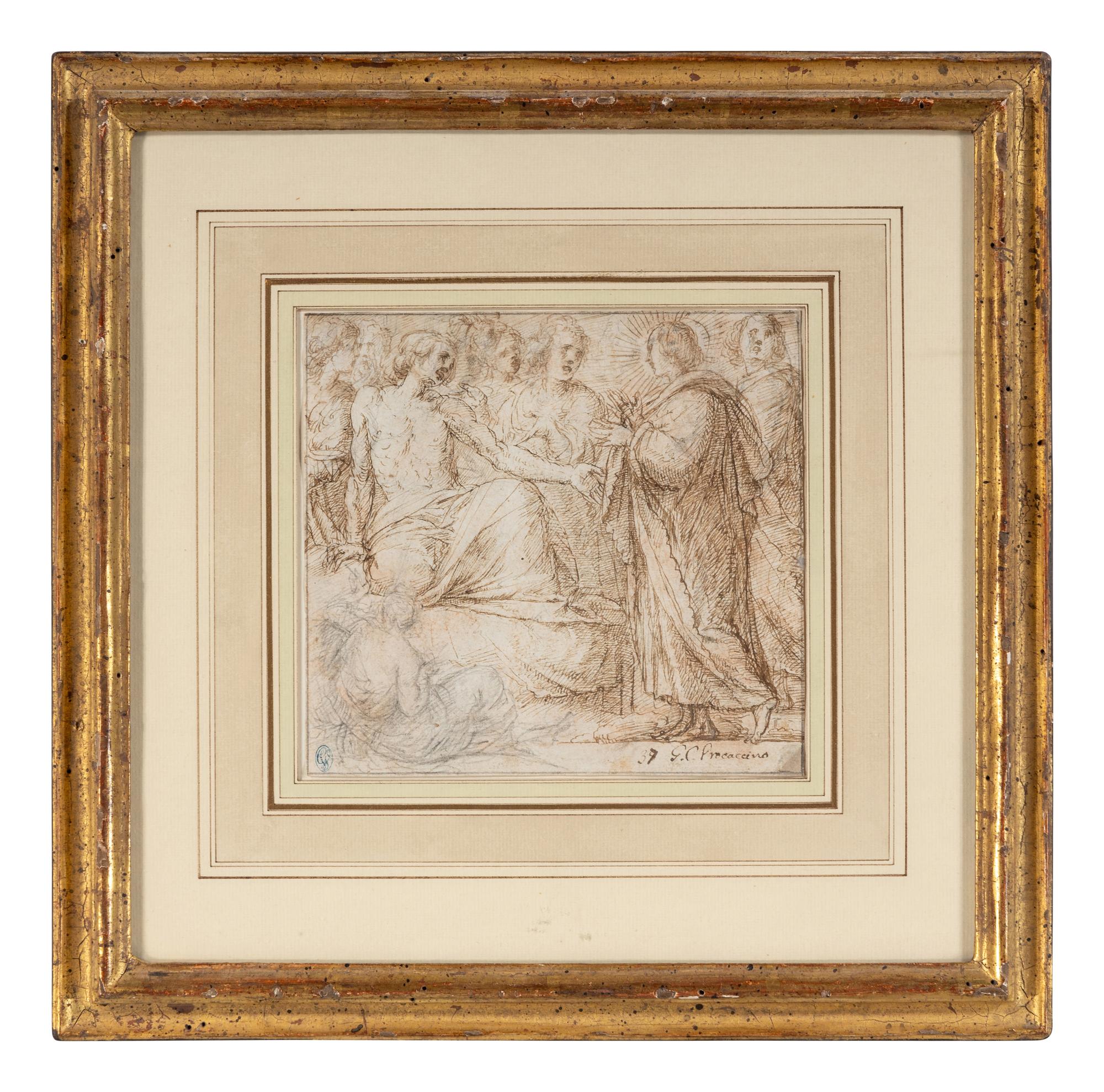 Christ Healing the Sick (a double-sided drawing)