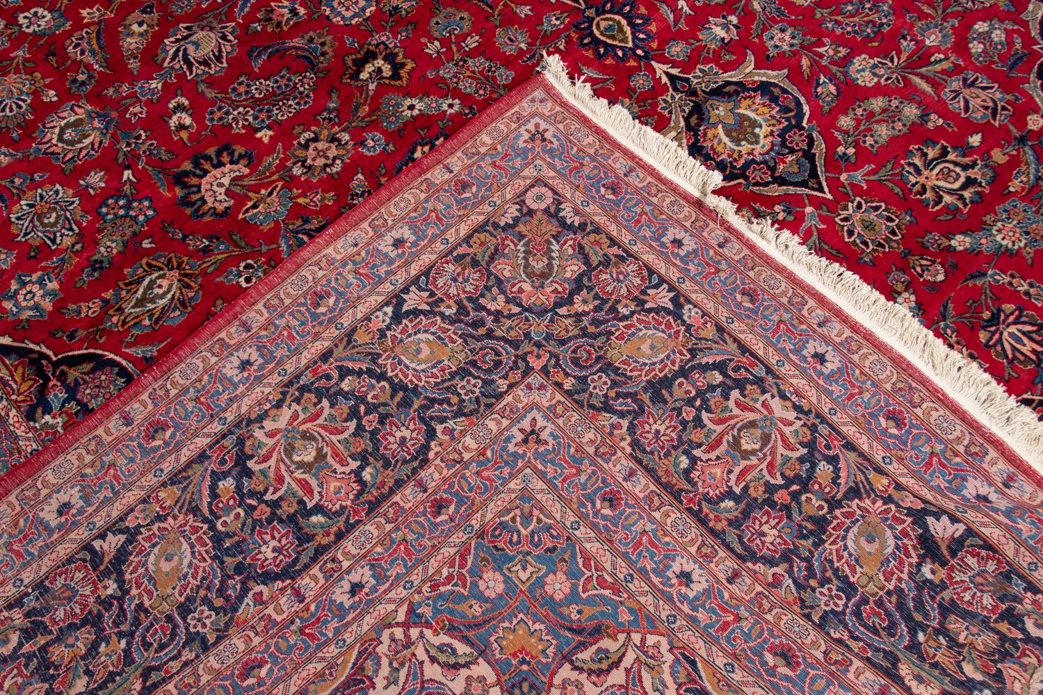 A Kashan Wool Rug